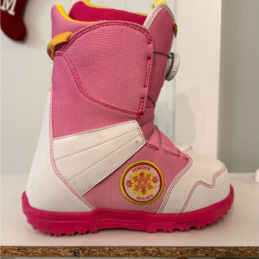 Burton Kids Zipline Boa Snowboard Boots Size 4k Pink